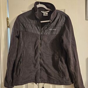 Columbia Charcoal Full-Zip Fleece Jacket